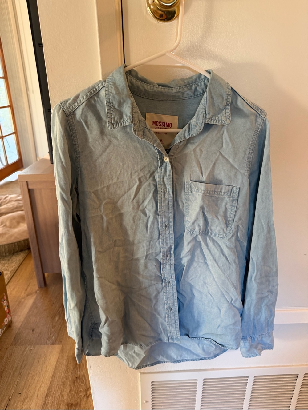 Mossimo Supply Co. Light Blue Chambray Shirt